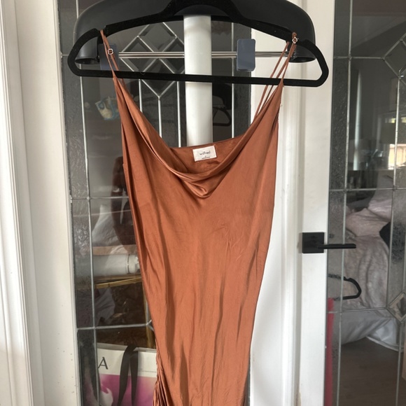 Aritzia Wilfred Only ruched slip Dress - Picture 2 of 2
